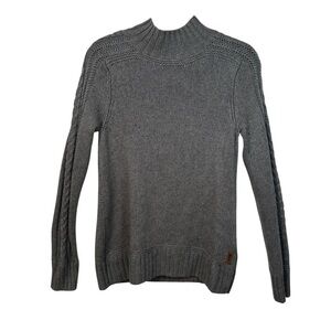 Roots Gray Turtleneck Sweater for Women Wool CAshmere Blend Size Small